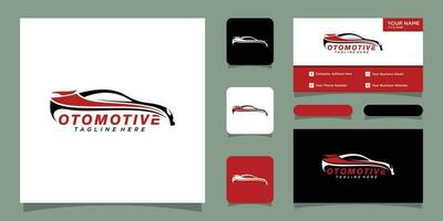 Geschwindigkeit Auto Auto Logo Vorlage Vektor Symbol mit Geschäft Karte Design Prämie Vektor