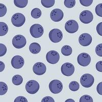 sömlös mönster blåbär på ljus pastell bakgrund, vektor illustration för omslag papper, hälsning kort, tapet, tyg