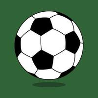 Fußball Ball Symbol eben Vektor Illustration auf Hintergrund.