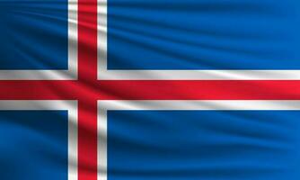 Vektor Flagge von Island
