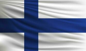 Vektor Flagge von Finnland