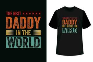 teh bäst pappa i de värld t-shirt vektor design far s dag t skjorta design.