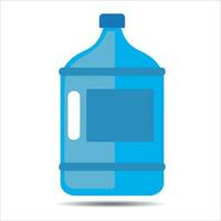 Plastik Wasser Flasche Symbol Vektor Illustration Symbol