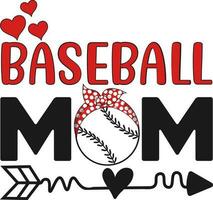 baseboll mamma, baseboll mamma vektor