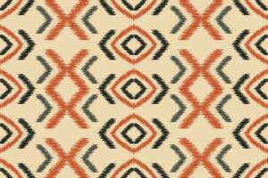 ethnisch Ikat Stoff Muster geometrisch Stil.afrikanisch Ikat Stickerei ethnisch orientalisch Muster braun Sahne Hintergrund. abstrakt,vektor,illustration.für Textur, Kleidung, Schal, Dekoration, Teppich, Seide. vektor