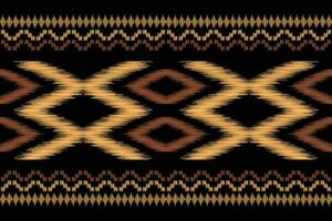 etnisk ikat tyg mönster geometrisk stil.afrikansk ikat broderi etnisk orientalisk mönster svart bakgrund. abstrakt, vektor, illustration.för textur, kläder, scarf, dekoration, matta, siden. vektor