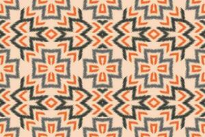 etnisk ikat tyg mönster geometrisk stil.afrikansk ikat broderi etnisk orientalisk mönster brun grädde bakgrund. abstrakt, vektor, illustration.för textur, kläder, scarf, dekoration, matta, siden. vektor