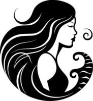 Meerjungfrauen, minimalistisch und einfach Silhouette - - Vektor Illustration