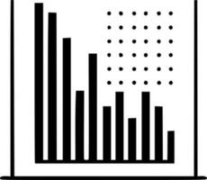 bar Diagram, minimalistisk och enkel silhuett - vektor illustration