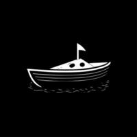 Boot, schwarz und Weiß Vektor Illustration