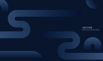 abstrakt futuristisch Geometrie Linie Hintergrund. modern glänzend Blau gerundet Linien Technologie Hintergrund Vorlage. Vektor Technologie Hintergrund zum Abdeckung, Banner, Broschüre, Geschäft