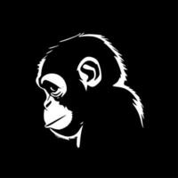 Affe, schwarz und Weiß Vektor Illustration