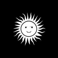 Sonne - - minimalistisch und eben Logo - - Vektor Illustration