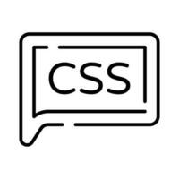 vackert designad vektor av css chatt bubbla i modern stil, lätt till använda sig av ikon