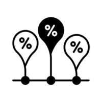 ein editierbar Vektor von Zeitleiste Diagramm im modern Stil, Prämie Symbol