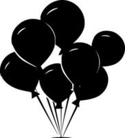 Luftballons, minimalistisch und einfach Silhouette - - Vektor Illustration