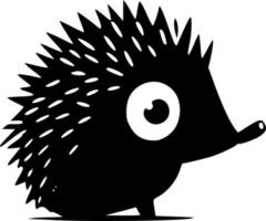 Igel - - schwarz und Weiß isoliert Symbol - - Vektor Illustration