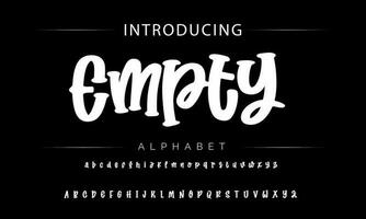 funky bunt Karikatur Schriftart Typ. Vektor Alphabet