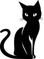 Katze Clip Art, minimalistisch und einfach Silhouette - - Vektor Illustration