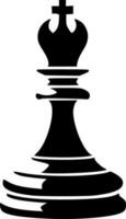 Schach - - schwarz und Weiß isoliert Symbol - - Vektor Illustration