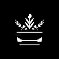 Beerdigung - - minimalistisch und eben Logo - - Vektor Illustration