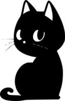 Katze, minimalistisch und einfach Silhouette - - Vektor Illustration