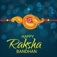 Vektorillustration eines Hintergrunds für glückliches raksha bandhan indisches Fest der Schwestern und Brüder vektor