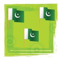 Vektorillustration eines Hintergrunds für Pakistan Unabhängigkeitstag vektor