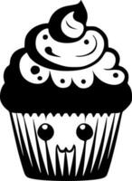 Cupcake, minimalistisch und einfach Silhouette - - Vektor Illustration