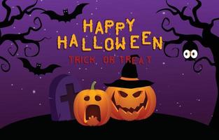 Happy Halloween beängstigenden Hintergrund vektor