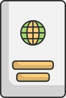 isolerat pass ikon i platt stil. vektor