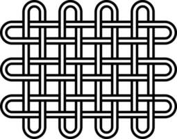 svart linje konst illustration av spiral maska ikon. vektor