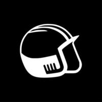 Helm - - schwarz und Weiß isoliert Symbol - - Vektor Illustration
