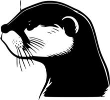 Otter, minimalistisch und einfach Silhouette - - Vektor Illustration