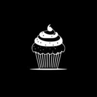 muffin - minimalistisk och platt logotyp - vektor illustration