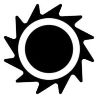Sonne Symbol. Solar- Symbol. Sonne Symbol zum Wetter Design. modisch Sommer- Symbol. Vektor Illustration