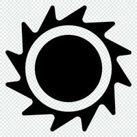 Sol ikon. sol- ikon. Sol ikon för väder design. trendig sommar symbol. vektor illustration