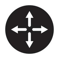 Richtungen oder Navigation Symbol Vektor