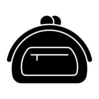 en unik design ikon av handväska vektor