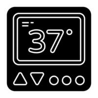 en kreativ design ikon av termostat vektor