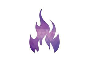 låg poly och kreativ brand flamma logotyp design, vektor design begrepp
