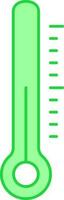 niedrig Temperatur zeigen Thermometer Symbol im Grün Farbe. vektor
