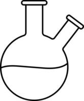 isoliert zwei Hals Becherglas Symbol im linear Stil. vektor