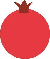 eben Illustration von Granatapfel rot Symbol. vektor