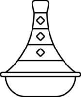 Illustration von marokkanisch Tajine oder Tajine Vektor traditionell Gericht Symbol.