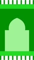 platt illustration av matta grön ikon. vektor