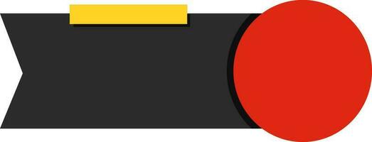 Infografik Kreis Streifen Symbol im rot und schwarz Farbe. vektor