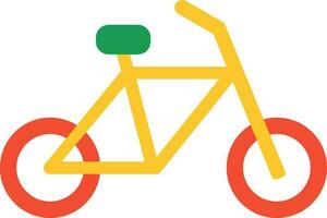 platt illustration av färgrik cykel ikon. vektor