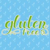 Beschriftung Inschrift glutenfrei vektor