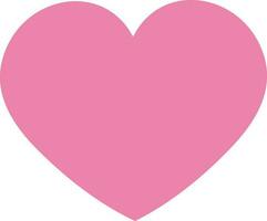 isolerat hjärta ikon i rosa Färg. vektor